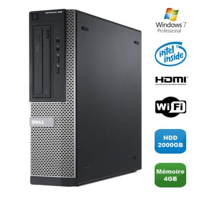 PC DELL Optiplex 390 DT G630 2.7Ghz 4Go 2000Go Graveur DVD WIFI HDMI Win 7 Pro État correct - Dell reconditionné disponible sur Fnac