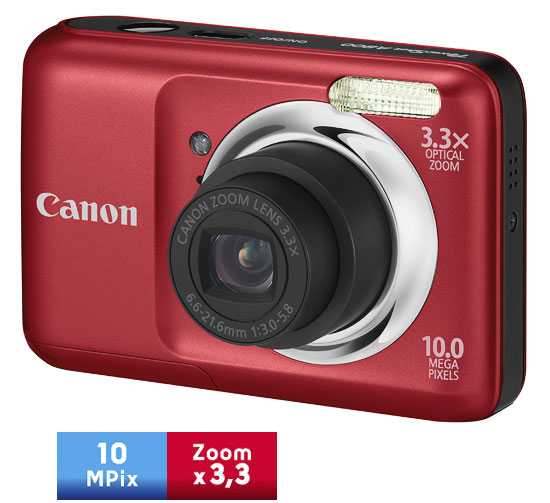 Canon PowerShot A800 Rouge État correct - Canon reconditionné disponible sur Fnac