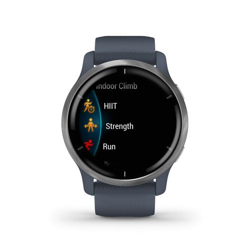 Montre connectée Garmin Venu 2 Argent avec bracelet Bleu - État correct Garmin sur Fnac