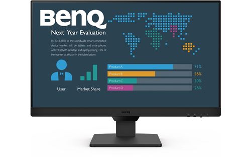BenQ BL2490 écran plat de PC 60,5 cm (23.8"") 1920 x 1080 pixels Full HD Noir État correct - BenQ reconditionné disponible sur Fnac
