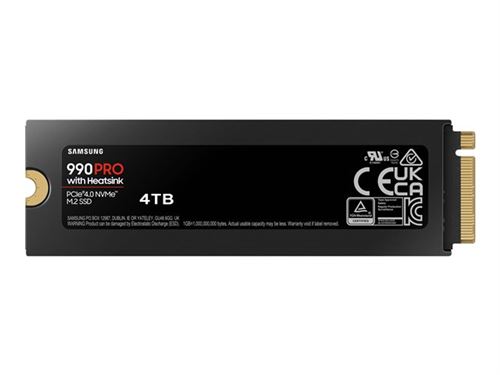 SSD Interne Samsung 990 Pro 4 To pour PS5 avec dissipateur État correct - Samsung reconditionné disponible sur Fnac