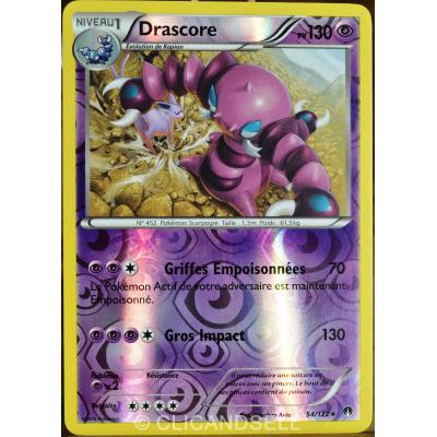 carte Pokémon 54/122 Drascore 130 PV - REVERSE XY - Rupture Turbo NEUF FR État correct - Pokémon reconditionné disponible sur Fnac