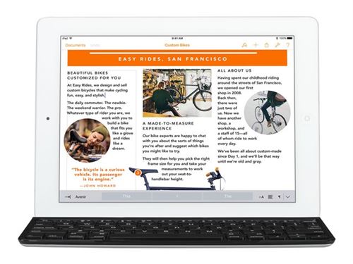 Logitech Coque Clavier Ultrathin Keyboard Cover pour iPad - Noire État correct - Logitech reconditionné disponible sur Fnac