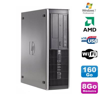 Pc hp compaq 6005 pro sff amd 3ghz 8go ddr3 160go sata graveur wifi win 7 pro État correct - Hewlett-Packard reconditionné disponible sur Fnac
