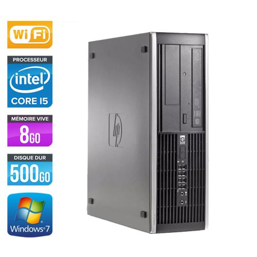 Unité centrale HP Elite 8300 SFF - Noir - Intel Core i5-3470 / 3.20 GHz - RAM 8 Go - HDD 500 Go - DVDRW - Gigabit Ethernet - Wifi - Windows 7 Professionnel État correct - Hewlett-Packard reconditionné disponible sur Fnac