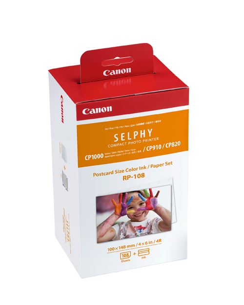 Papier Canon RP-108 10 x 15 Format Carte postale 108 feuilles État correct - Canon reconditionné disponible sur Fnac