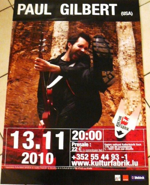 Paul Gilbert - 60x80 cm - AFFICHE / POSTER État correct - N/A reconditionné disponible sur Fnac