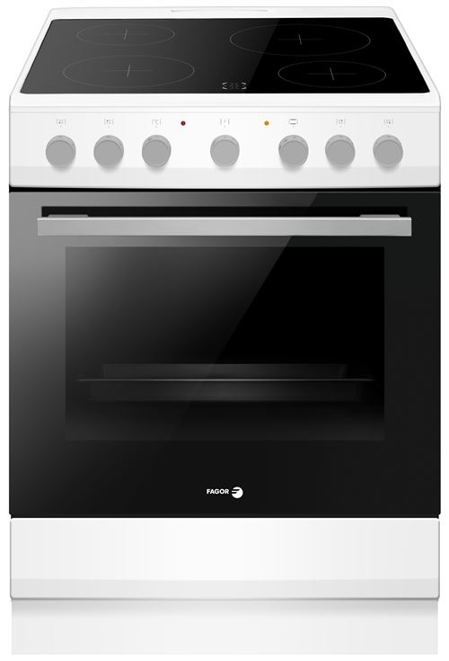 Cuisinière vitrocéramique Fagor FACV3004B blanc État correct - Fagor reconditionné disponible sur Fnac