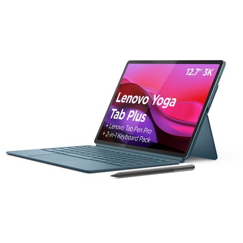 Tablette Tactile Lenovo Yoga Tab Plus 12,7"" Wifi 256 Go Bleu + Clavier + Stylet État correct - Lenovo reconditionné disponible sur Fnac