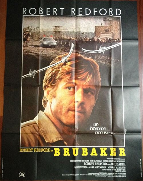 Brubaker - 1980 - Robert Redford - 116x158cm - Affiche de cinéma originale pliée État correct - N/A reconditionné disponible sur Fnac