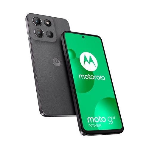 Smartphone Motorola Moto G15 Power 6.72"" Double SIM 512 Go Gris souris État correct - Motorola reconditionné disponible sur Fnac
