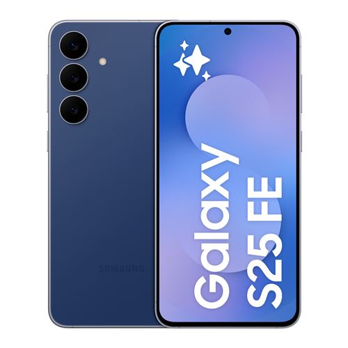 Smartphone Samsung Galaxy S25 FE 6,7” 5G Nano SIM 128 Go Bleu nuit État correct - Samsung reconditionné disponible sur Fnac