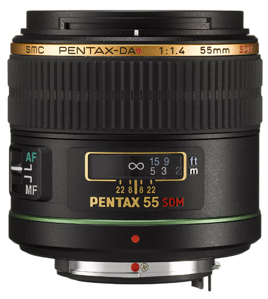 Objectif reflex Pentax Smc DA 55 mm f/1.4 SDM État correct - Pentax reconditionné disponible sur Fnac