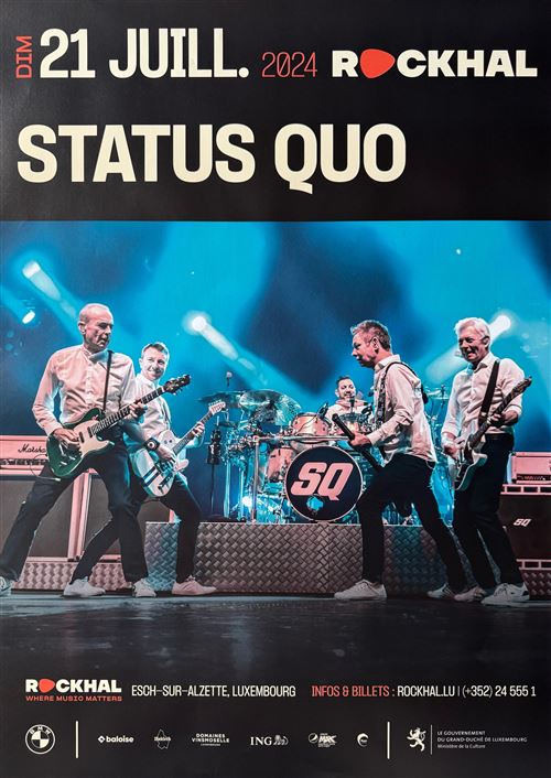 Affiche - Status Quo - Concert Luxembourg 2024 - 60x86cm État correct - N/A reconditionné disponible sur Fnac