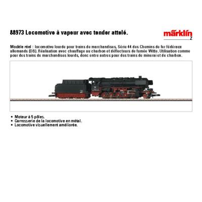 Acheter Locomotive à vapeur BR 44, DB État correct - 259,00 € Locomotive à vapeur BR 44, DB État correct - Märklin reconditionné disponible sur Fnac