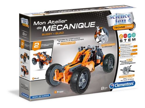 Acheter Jeu de construction Mon atelier de mécanique Buggy et Quad Clementoni État correct - 29,58 € Jeu de construction Mon atelier de mécanique Buggy et Quad Clementoni État correct - Clementoni reconditionné disponible sur Fnac