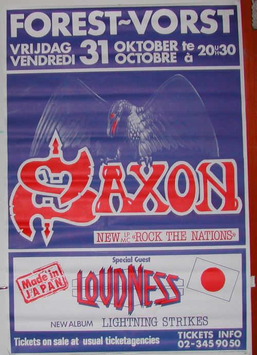 Saxon - 70x100 cm - AFFICHE / POSTER État correct - N/A reconditionné disponible sur Fnac