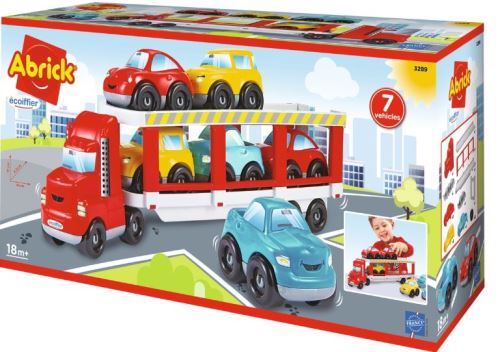 Camion porte voitures Ecoiffier Abrick État correct - Ecoiffier reconditionné disponible sur Fnac
