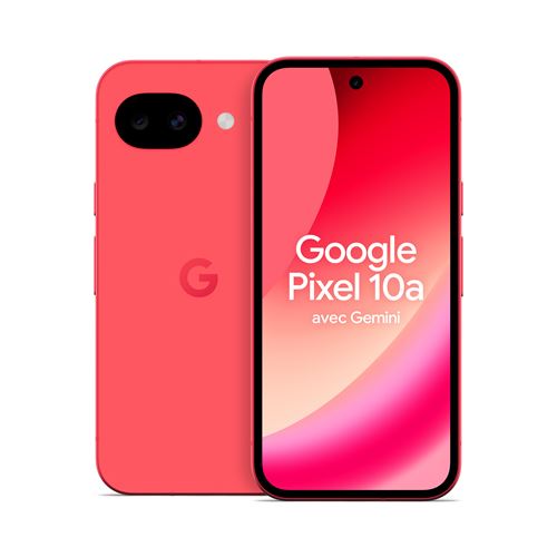 Smartphone Google Pixel 10a 6,3"" 5G Double SIM 256 Go Rouge framboise