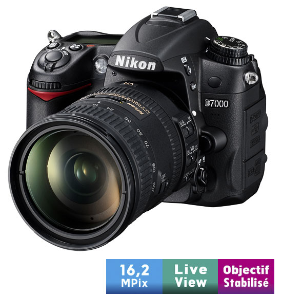 Nikon D7000 + Obj. Nikon AF-S DX VR II ED 18 - 200 mm f/3.5 - 5.6 série G - État correct Nikon sur Fnac