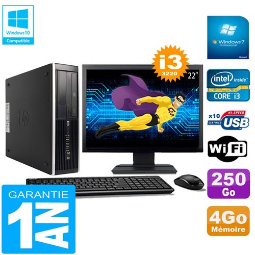 Acheter Pc hp compaq pro 6300 sff i3-3220 4go 250go graveur dvd wifi w7 ecran 22' État correct - 229,00 € Pc hp compaq pro 6300 sff i3-3220 4go 250go graveur dvd wifi w7 ecran 22' État correct - Hewlett-Packard reconditionné disponible sur Fnac