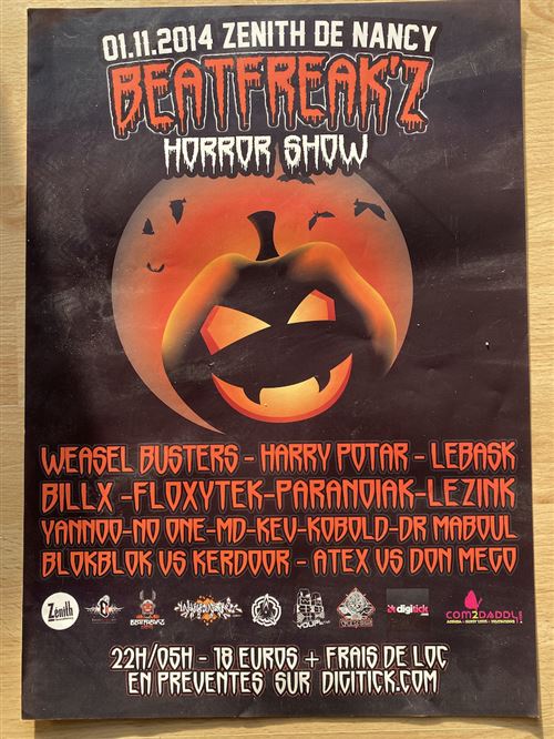 Beatfreak'Z - Horror Show - 30x40cm - Affiche État correct - N/A reconditionné disponible sur Fnac