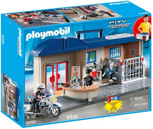 Playmobil City Action 5299 Commissariat de police transportable État correct - Playmobil reconditionné disponible sur Fnac