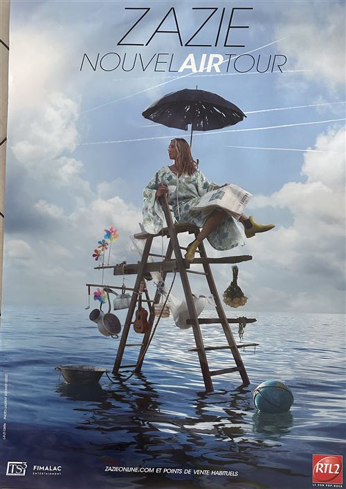 Affiche - ZAZIE - Nouvel Air Tour - 82x120cm État correct - N/A reconditionné disponible sur Fnac