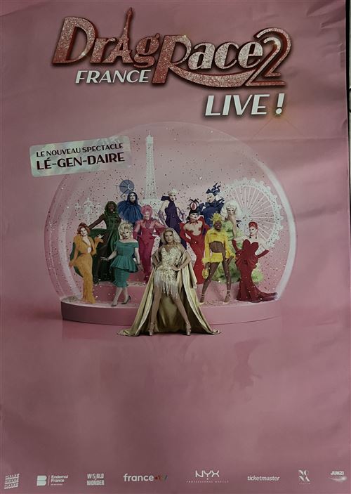 Affiche - Drag Race 2 - France Live! - 80x120cm État correct - N/A reconditionné disponible sur Fnac