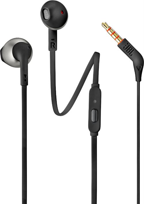 Ecouteurs filaires boutons intra-auriculaires JBL Tune 205 Noir État correct - JBL reconditionné disponible sur Fnac