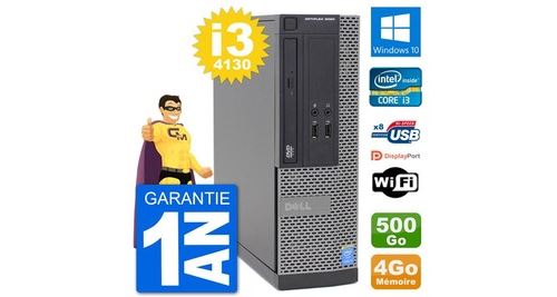 Pc dell optiplex 3020 sff i3-4130 ram 4go disque dur 500go windows 10 wifi État correct - N/A reconditionné disponible sur Fnac