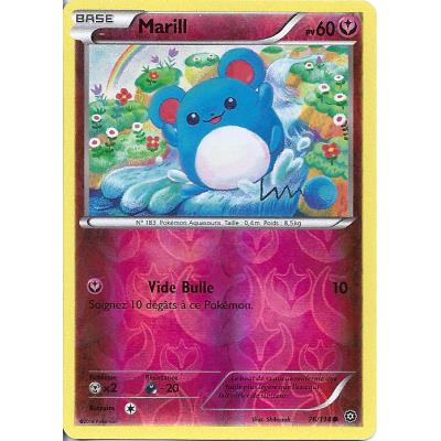 Carte Pokemon - XY11 - Offensive Vapeur - Marill - PV 60 - 76/114 - Holo Reverse - VF État correct - Asmodee reconditionné disponible sur Fnac