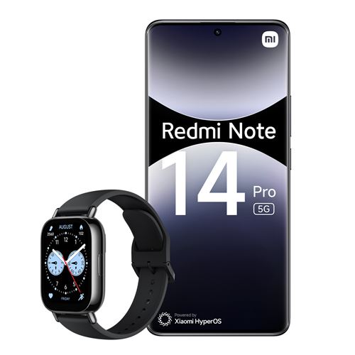 Acheter Xiaomi Redmi RedmiNote14Pro5G + W5L 16,9 cm (6.67"") Double SIM 5G USB Type-C 8 Go 256 Go 5110 mAh Noir État correct - 221,43 € Xiaomi Redmi RedmiNote14Pro5G + W5L 16,9 cm (6.67"") Double SIM 5G USB Type-C 8 Go 256 Go 5110 mAh Noir État correct - reconditionné disponible sur Fnac