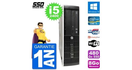 Pc hp compaq pro 6300 sff intel i5-2400 ram 8go ssd 480go windows 10 wifi État correct - N/A reconditionné disponible sur Fnac