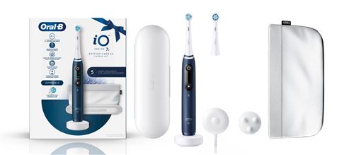 Brosse à dents électrique Oral B iO Series 7 Sapphire Edition Cadeau Bleu État correct - Oral-B reconditionné disponible sur Fnac