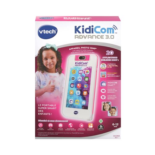 Portable pour les juniors Vtech Baby KidiCom Advance 3.0 Blanc et Rose État correct - VTech Baby reconditionné disponible sur Fnac