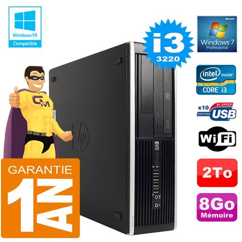 Acheter Pc hp compaq 8300 sff core i3-3220 ram 8go disque 2 to graveur dvd wifi w7 État correct - 189,00 € Pc hp compaq 8300 sff core i3-3220 ram 8go disque 2 to graveur dvd wifi w7 État correct - Hewlett-Packard reconditionné disponible sur Fnac