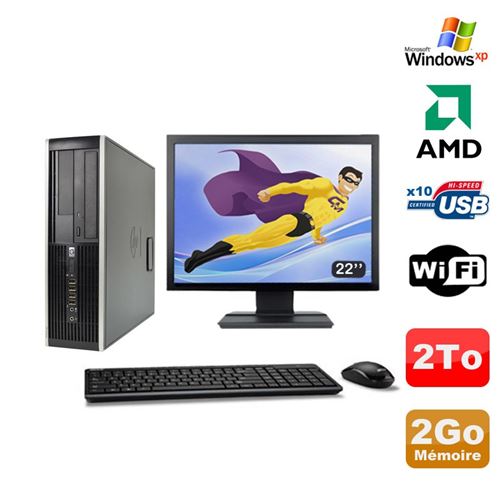 Acheter Pc hp compaq 6005 pro sff amd 3ghz 2go 2to graveur wifi windows xp 22' État correct - 269,00 € Pc hp compaq 6005 pro sff amd 3ghz 2go 2to graveur wifi windows xp 22' État correct - Hewlett-Packard reconditionné disponible sur Fnac