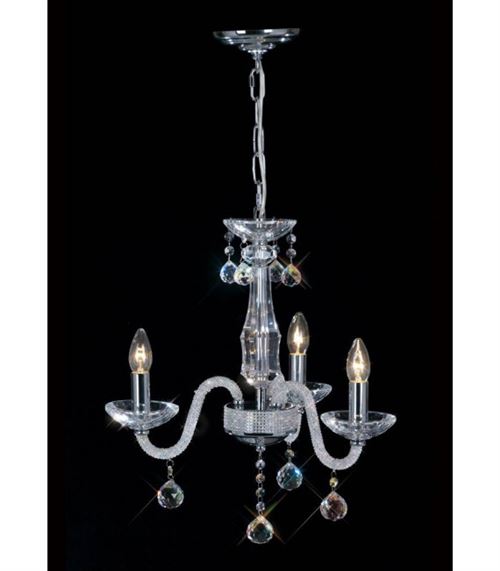 Suspension Amora 3 Ampoules chrome poli/cristal État correct - N/A reconditionné disponible sur Fnac