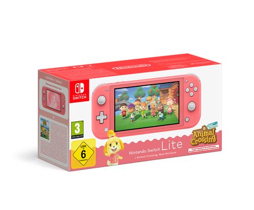 Console Switch Lite Corail + Animal Crossing NH État correct - Nintendo reconditionné disponible sur Fnac