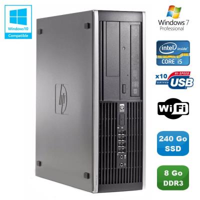 Pc hp compaq elite 8100 sff intel core i5 3.2ghz 8go 240go ssd graveur wifi w7 État correct - Hewlett-Packard reconditionné disponible sur Fnac
