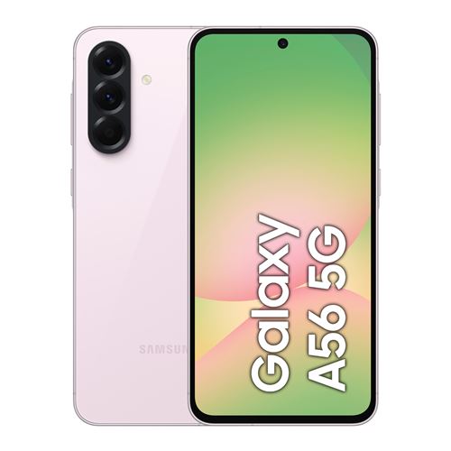 Acheter Smartphone Samsung Galaxy A56 6,7"" 5G Nano SIM 128 Go Rose État correct - 281,00 € Smartphone Samsung Galaxy A56 6,7"" 5G Nano SIM 128 Go Rose État correct - Samsung reconditionné disponible sur Fnac