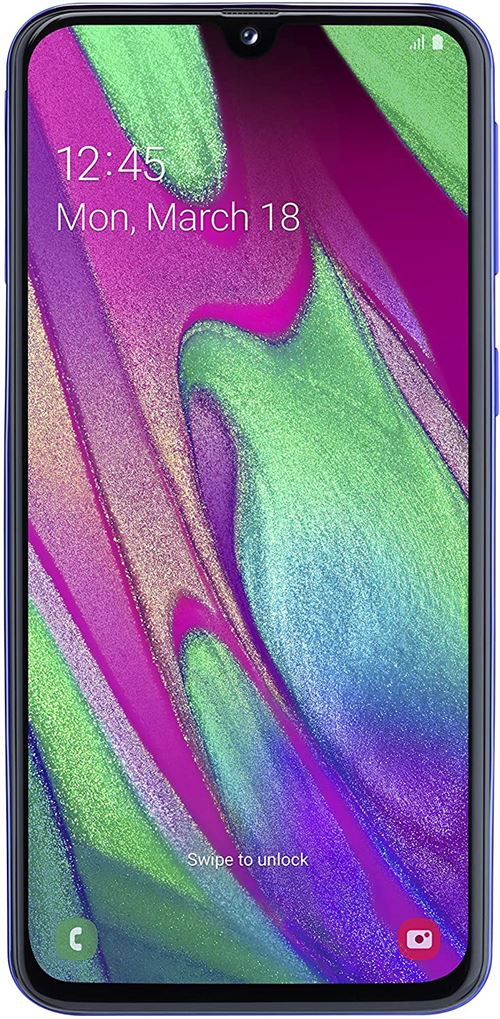 SAMSUNG Galaxy A40 - Smartphone Portable débloqué 4G (Ecran: 5, 9 Pouces - 64 Go - Double Nano-SIM - Android) - Bleu - Version Française - État correct Samsung sur Fnac