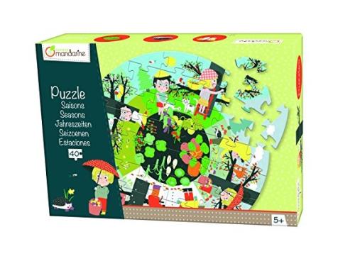 Puzzle grande taille 40 pièces Les saisons Avenue Mandarine État correct - Avenue Mandarine reconditionné disponible sur Fnac