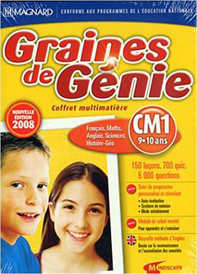 Graines de Génie - Coffret Multimatière CM1 - Version 2007/2008 État correct - Mindscape France reconditionné disponible sur Fnac
