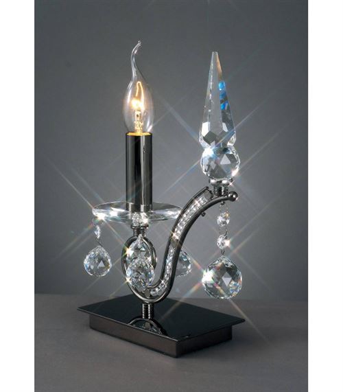 Acheter Lampe de Table Tara 1 Ampoule chrome noir/cristal État correct - 234,99 € Lampe de Table Tara 1 Ampoule chrome noir/cristal État correct - N/A reconditionné disponible sur Fnac