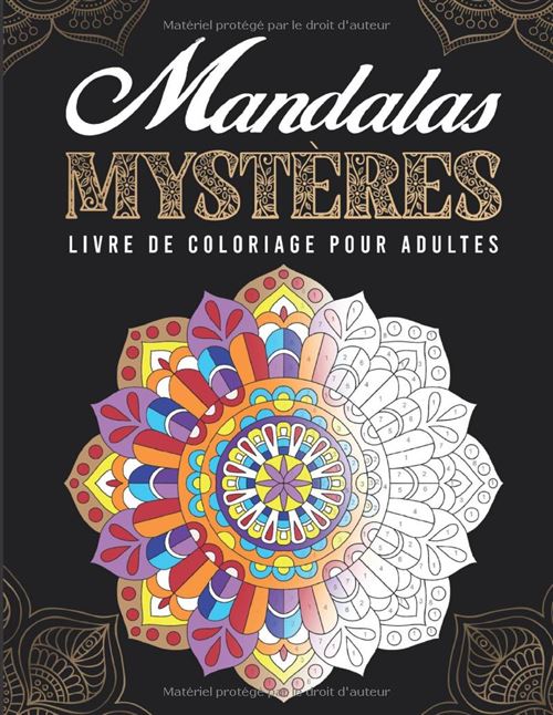 Mandalas Mystères – Livre de coloriage pour adultes avec codes couleurs | 20 mandalas anti-stress, grand format, couverture mate État correct - N/A reconditionné disponible sur Fnac