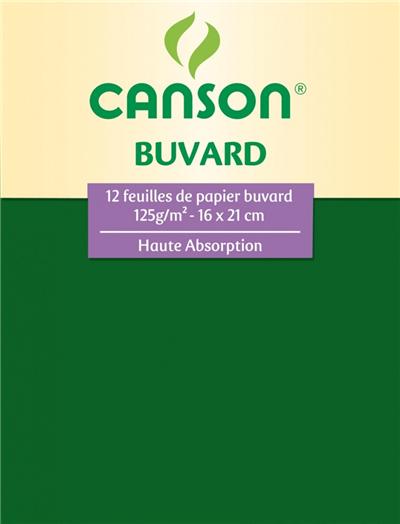 Pochette Canson buvard 125g/m² 12 feuilles 16x21 - État correct Canson sur Fnac