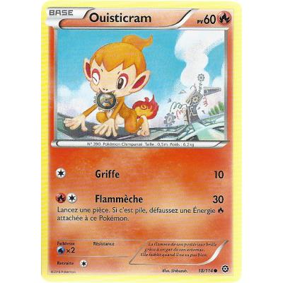 Carte Pokemon - XY11- Offensive vapeur -Ouisticram - PV 60 - 18/114 - Commune - VF État correct - Asmodee reconditionné disponible sur Fnac