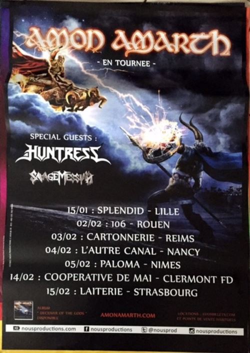 Amon Amarth - 70x100 cm - AFFICHE / POSTER État correct - N/A reconditionné disponible sur Fnac